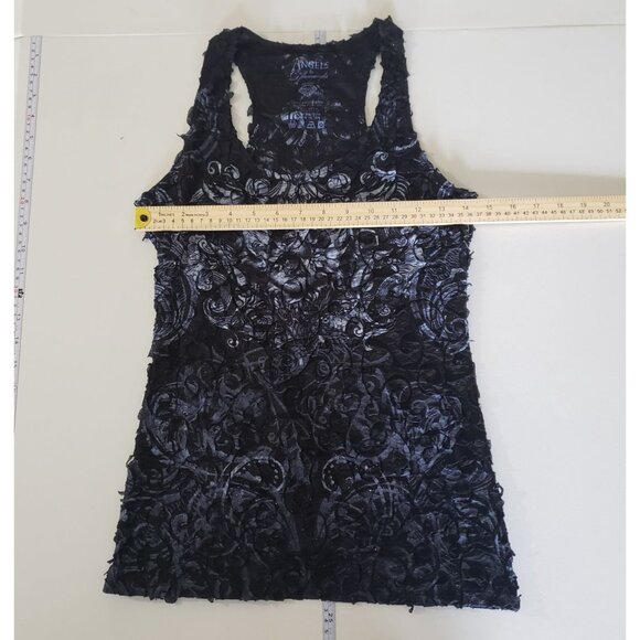 Angels & Diamonds Womens Textured Tank Top Size S Y2K Fairy Grunge Whimsigoth - Picture 4 of 6